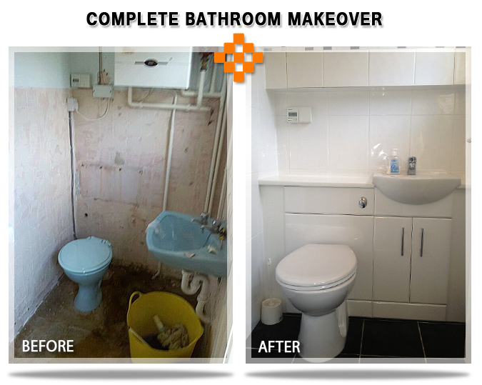 complete bathroom makeover